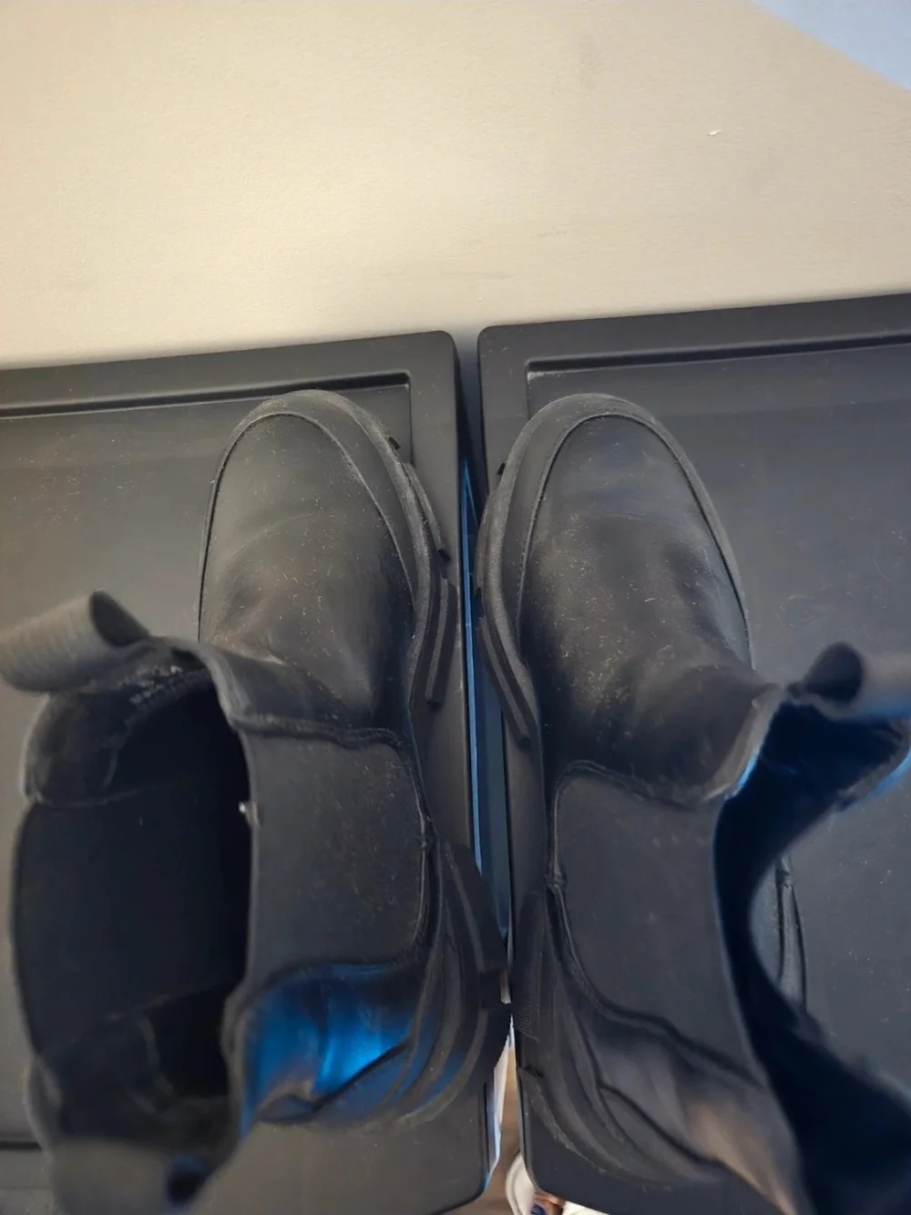 Men's Black Slip-On Chelsea Boots